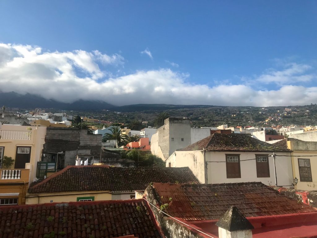 From the balcony at Hostel Tenerife, you can see the colorful buildings of La Orotava climbing up the base of Mt. Teide. If you have 3 days in Tenerife this should definitely be a stop on your trip!