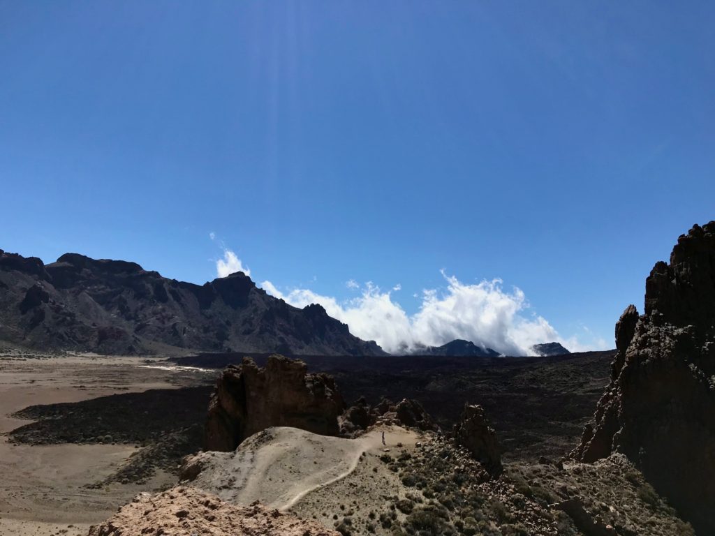 While at Mt. Teide you are above the cloud line and you can look down on the clouds below you, It is truly an incredible experience. 