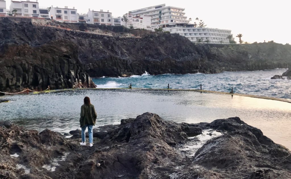 I highly recommend taking a sunset swim at this natural pool near los gigantes. 