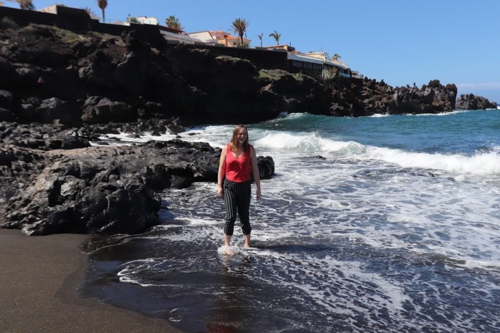 The black sand beaches of Tenerife are the best. Warm even in March, so if you are looking to spend a long weekend in Tenerife make sure to find the black sand beaches. 