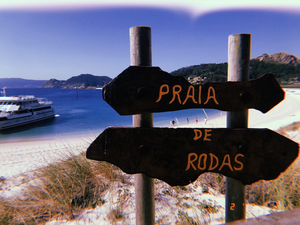 Praia de rodas is a pristine white sand beach in the center of the atlantic ocean