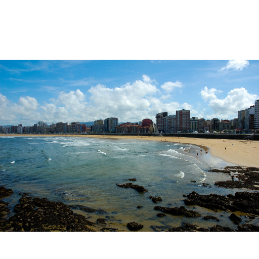 Playa de san Lorenzo in Gijón is absolutely stunning! As seen from the stock image from Canva. 
