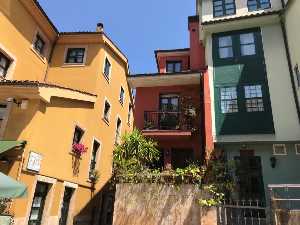The colorful buildings of Oviedo are hard to forget!