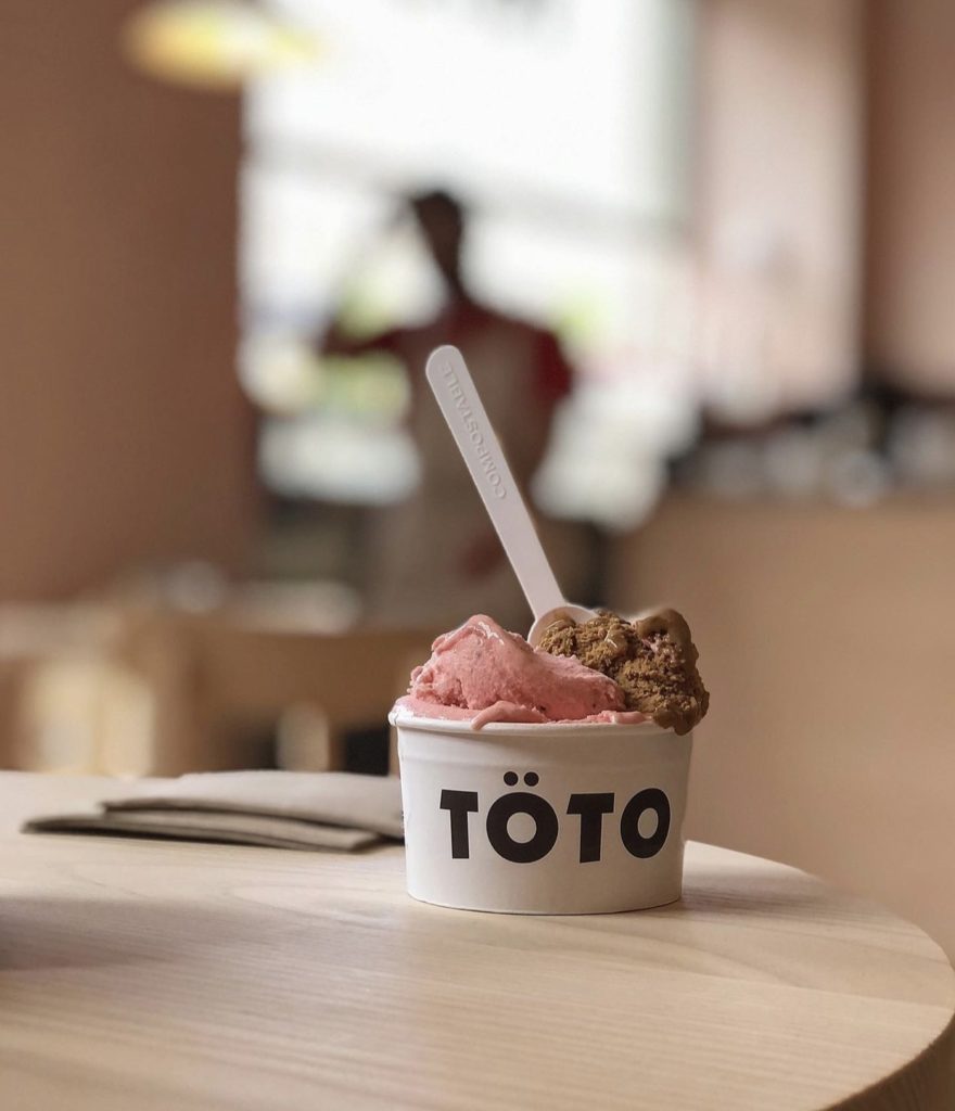 Totö Icecream. Photo taken from the Toto instagram page. 
