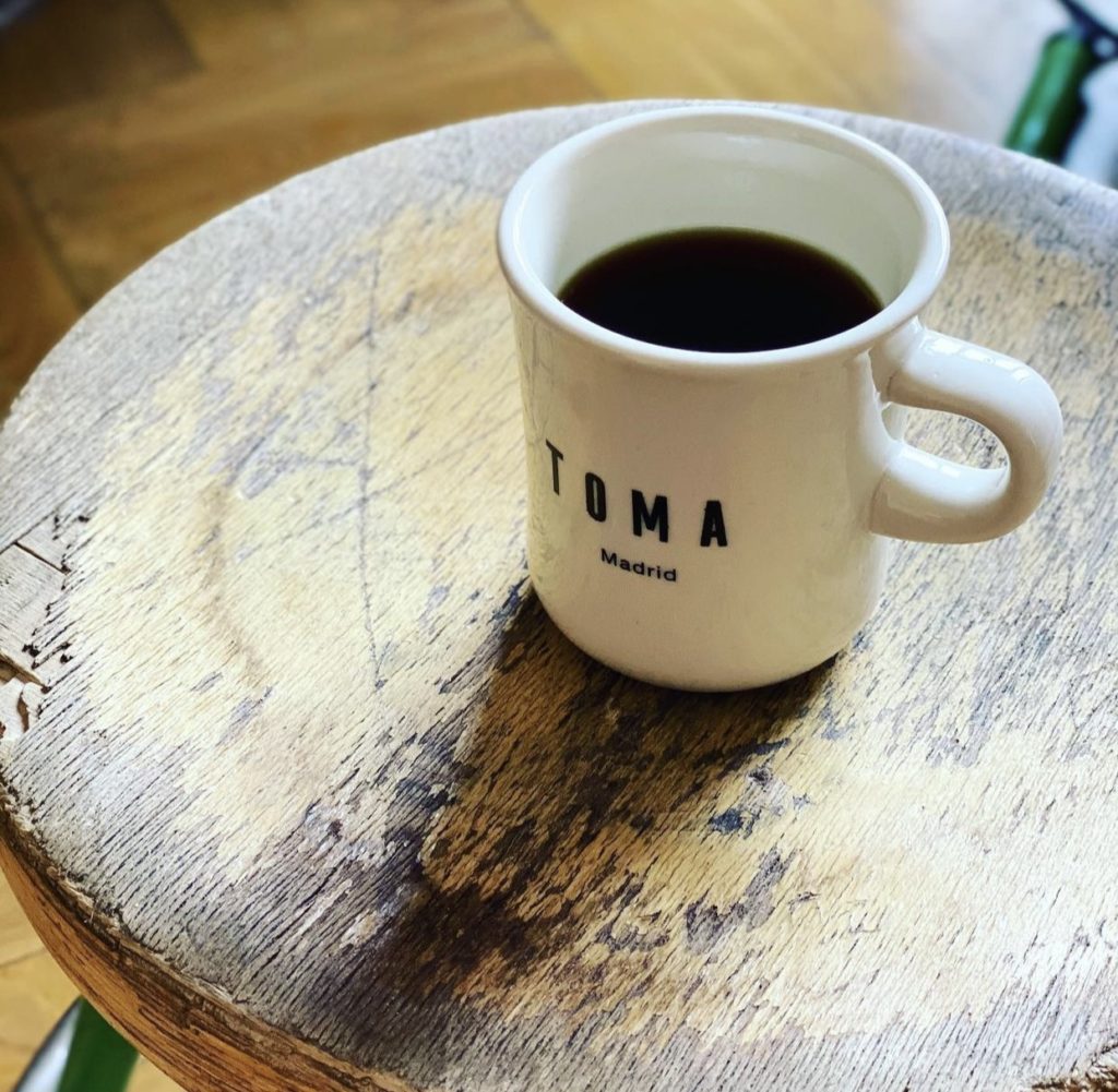 Toma cafe is a simple but delicious cafe in Malasaña, Madrid. Photo taken from the Toma Cafe instagram