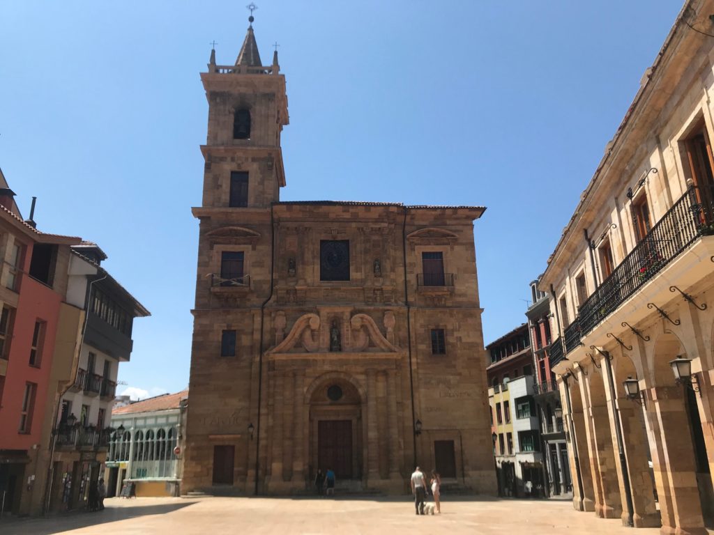 Iglesia de San Isidro is a lovely parish in the center of Oviedo Spain's historic district.