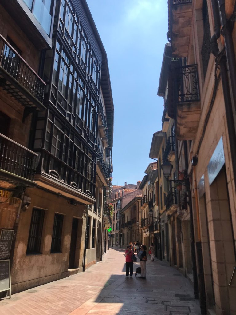 An alternate style of Architecture found in the historic district of Oviedo Spain. 