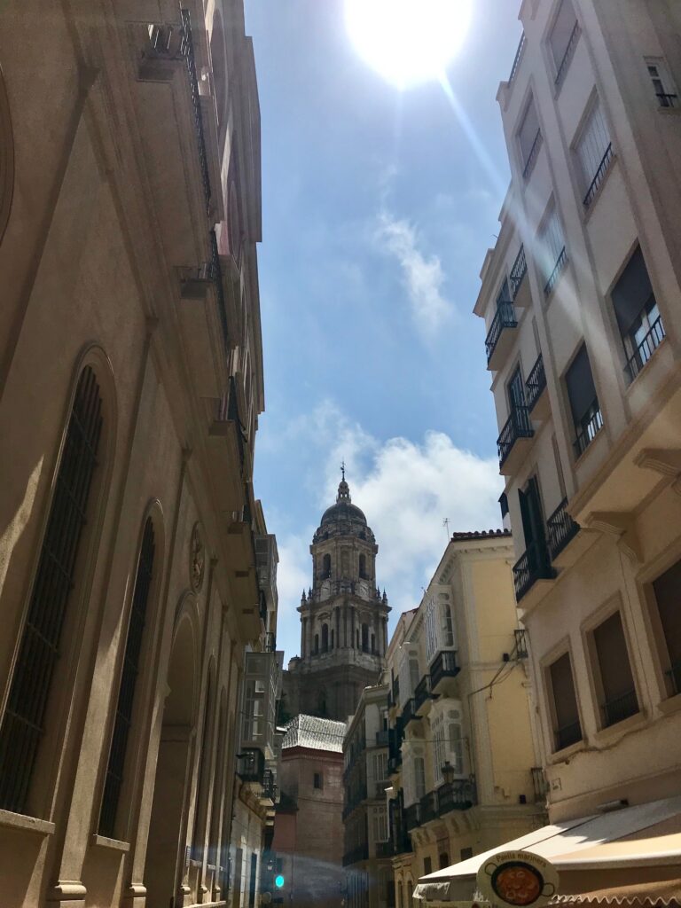 The charming streets of Málaga lead to the magnificent cathedral. 