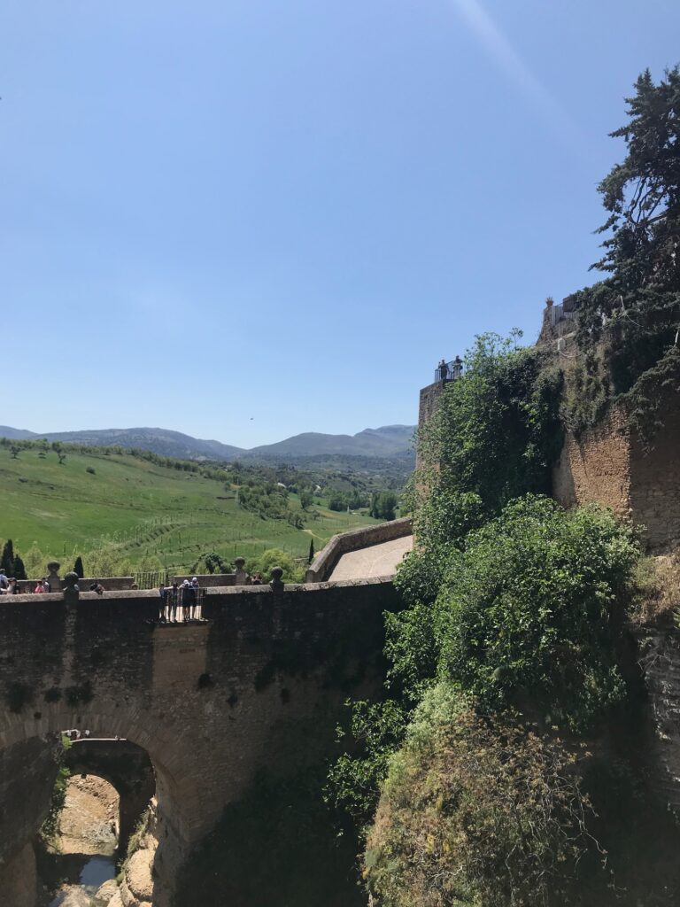 The old walls of Ronda, Spain are fun to walk down and admire