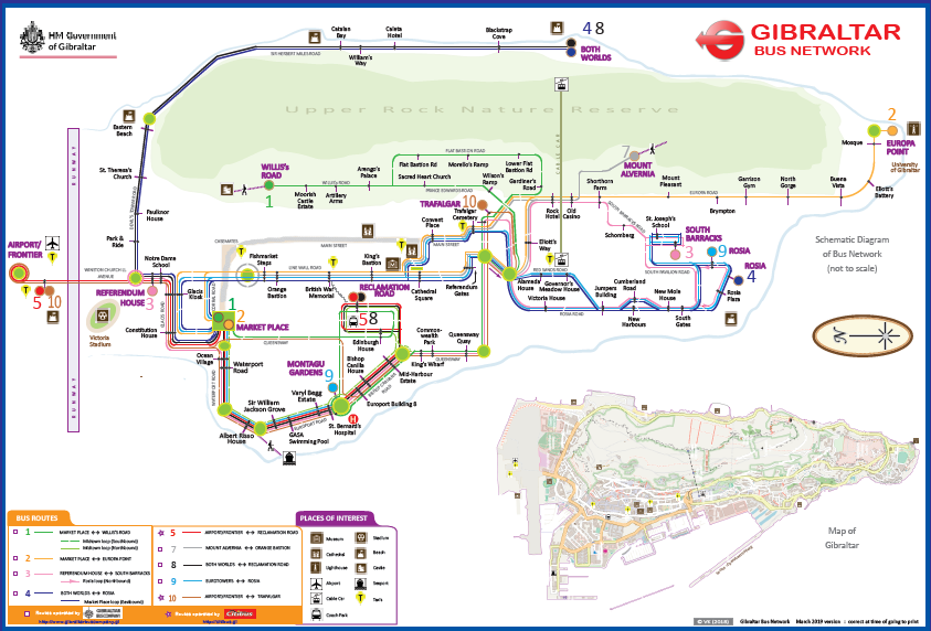 The bus system in Gibraltar makes a Gibraltar Day trip easy to navigate and jam packed!